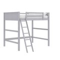 Dorel Living Dorel Living DE09090 Brio Loft Bed for Kids Bedroom Furniture; Full Size Wood Frame; Gray DE09090